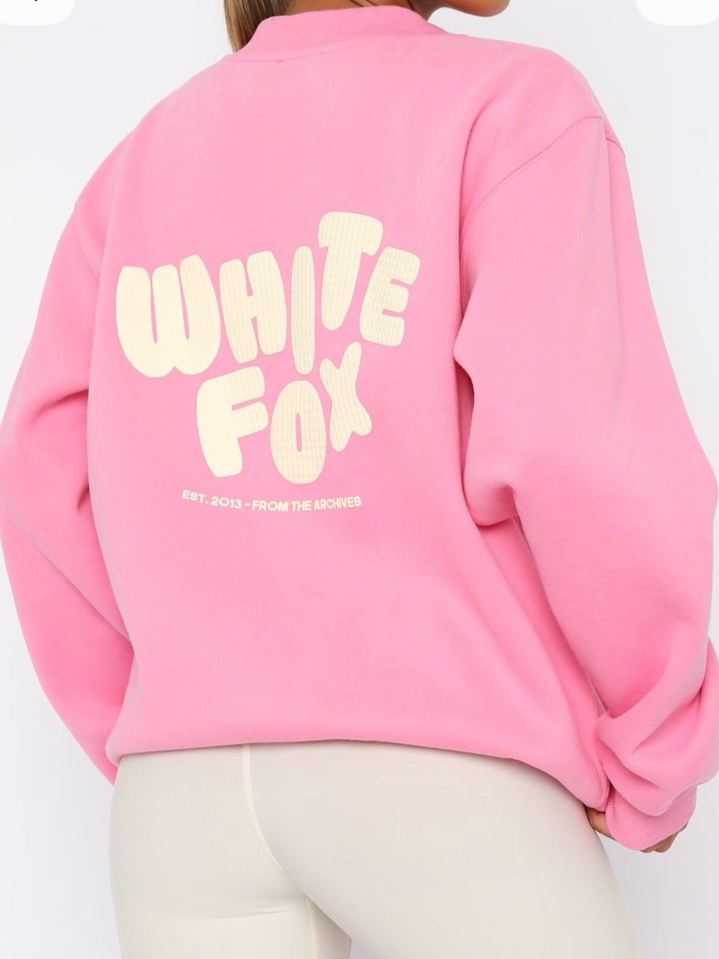 White Fox You’re Always Right Sweatshirt Size L/Xl